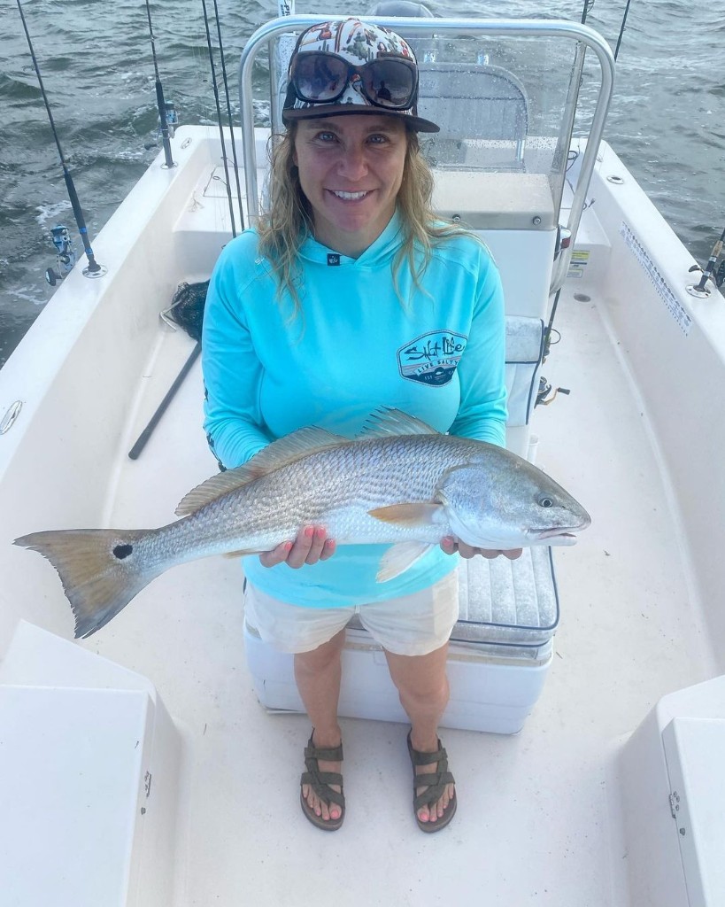 Redfish caught while fishing in St. Augustine