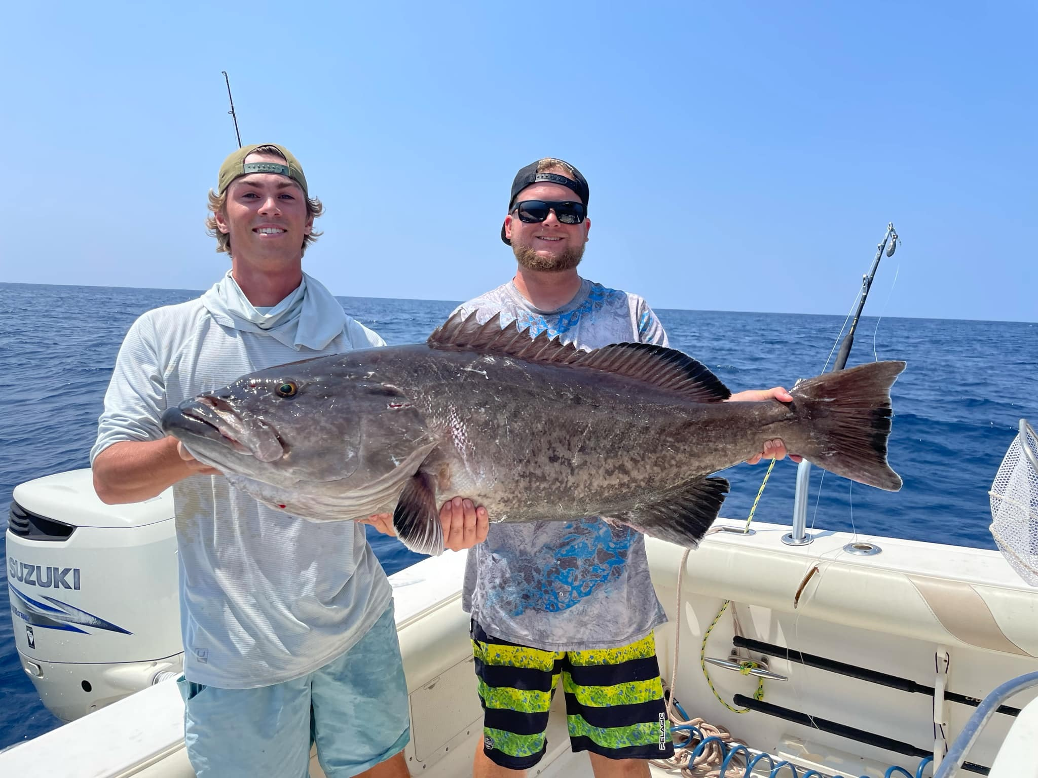 Gag grouper caught while fishing