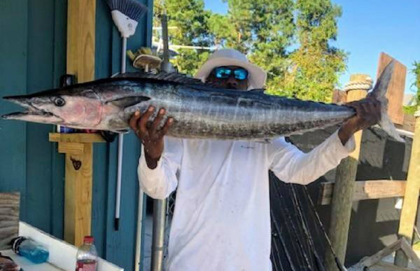 Wahoo fish caught while fishing