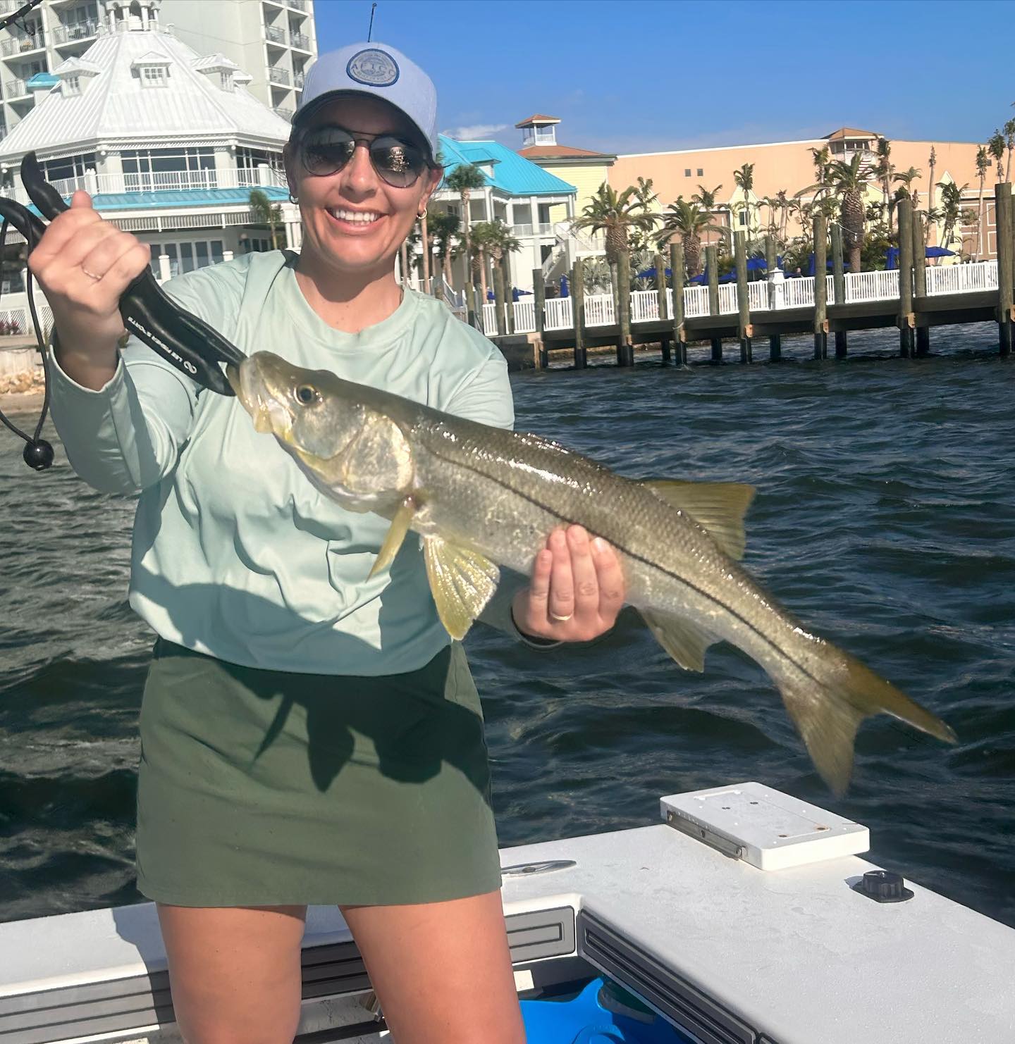 Image of a 25-inch snook fish caught while fishing in SC