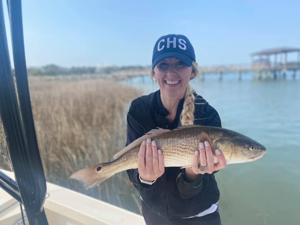 Redfish caught in Mount Pleasant