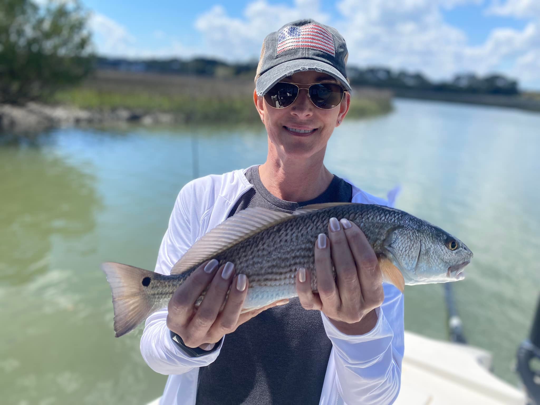 Redfish caught in Mount Pleasant