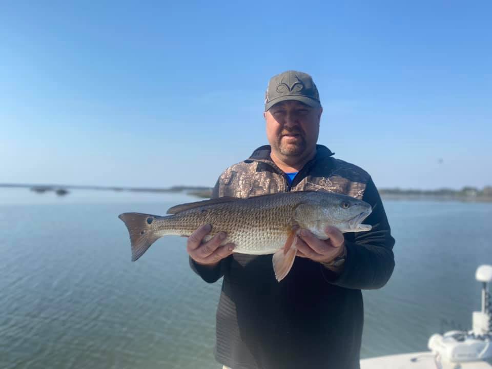 Redfish caught in Mount Pleasant