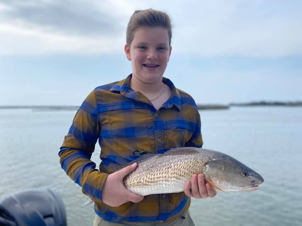 Redfish caught while fishing in Mount Pleasant