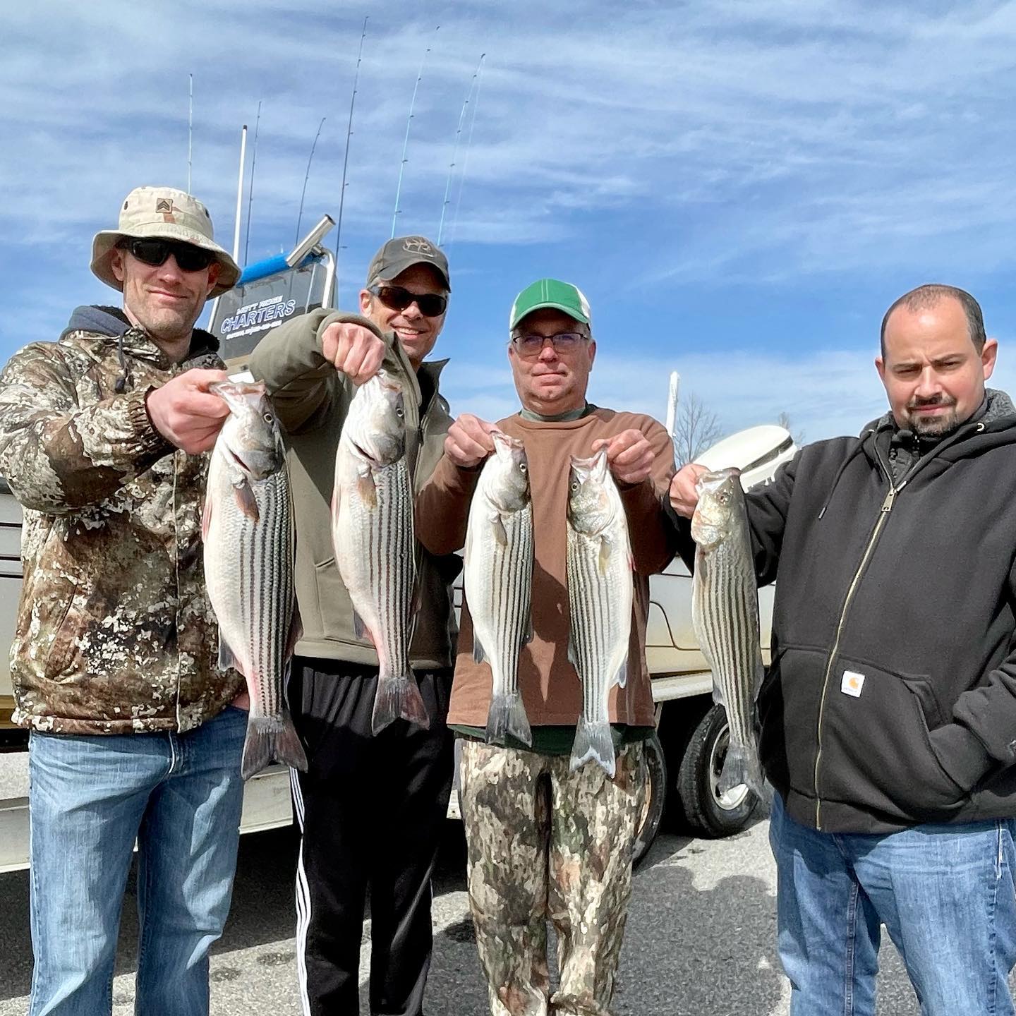 5 striped bass caught in NC