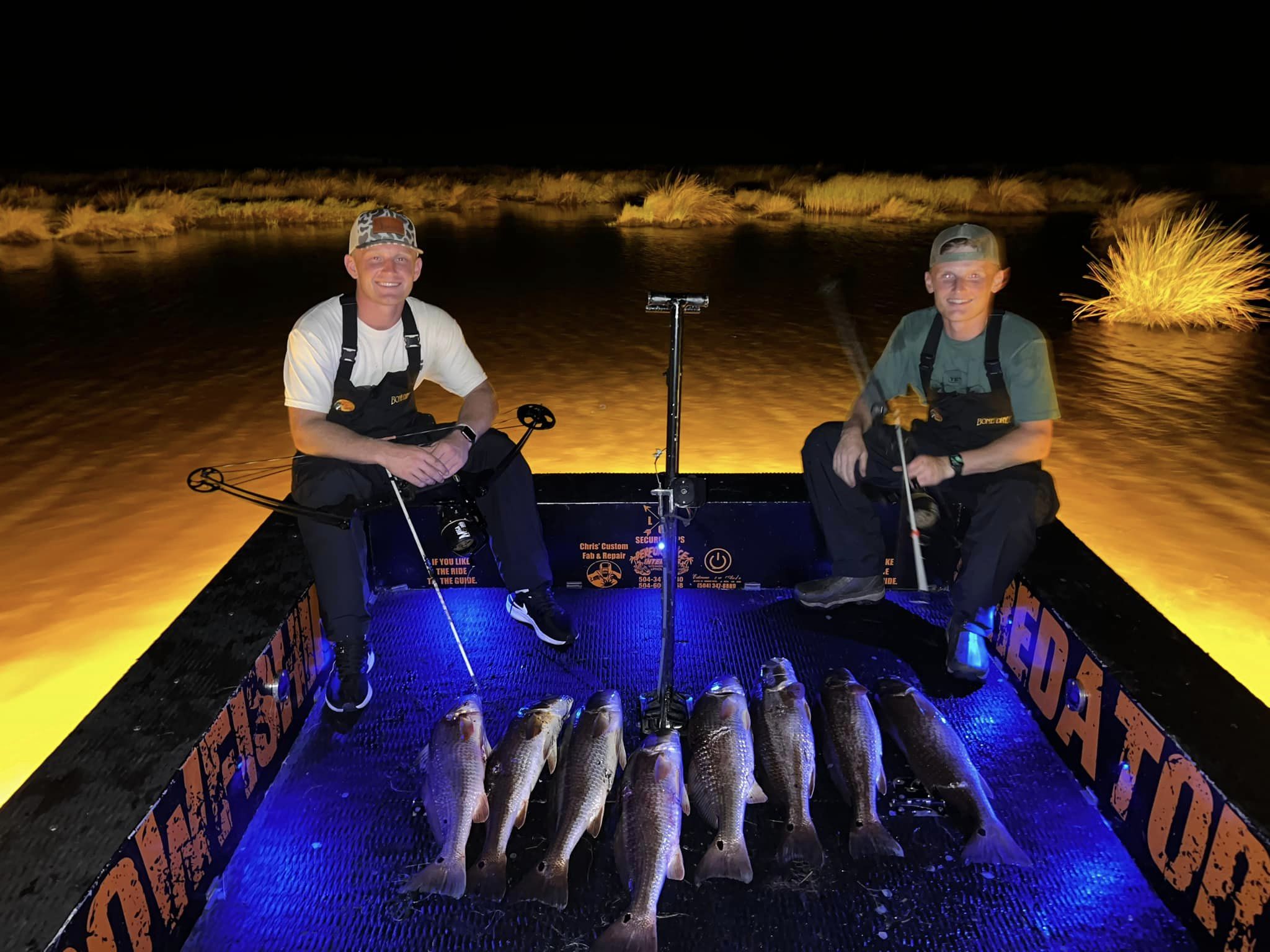 7 redfish and red snapper caught by 2 people in LA