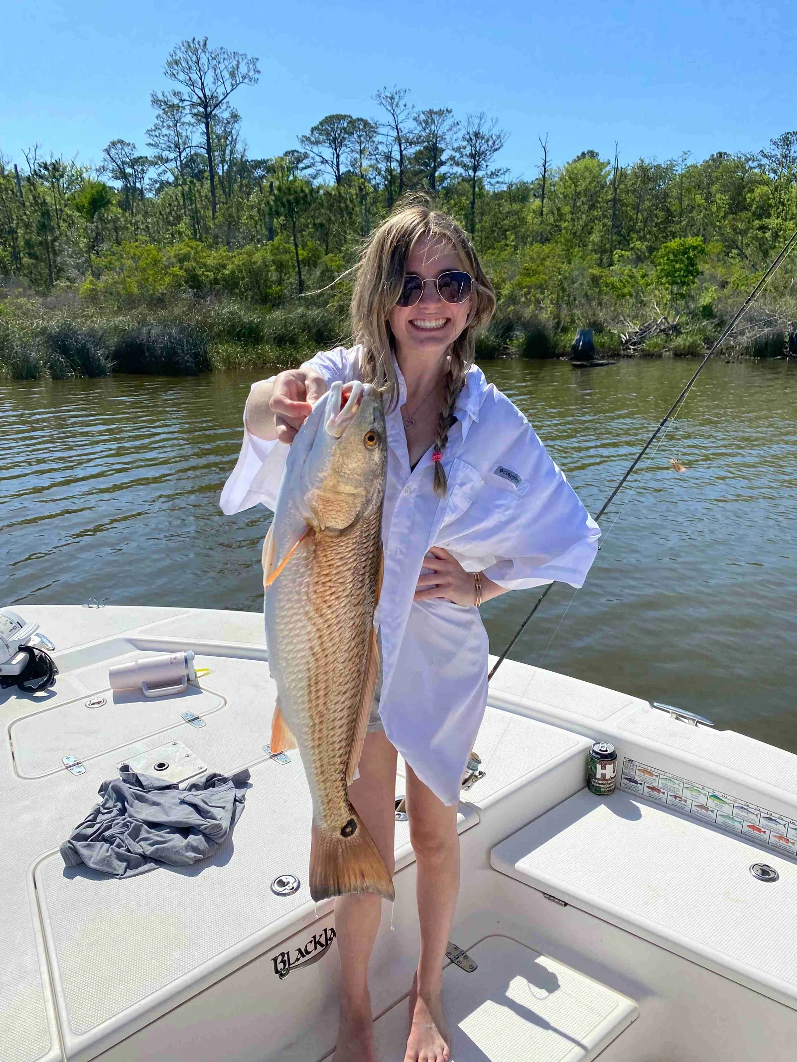 Redfish caught during cruises, fishing, and tours in Fairhope