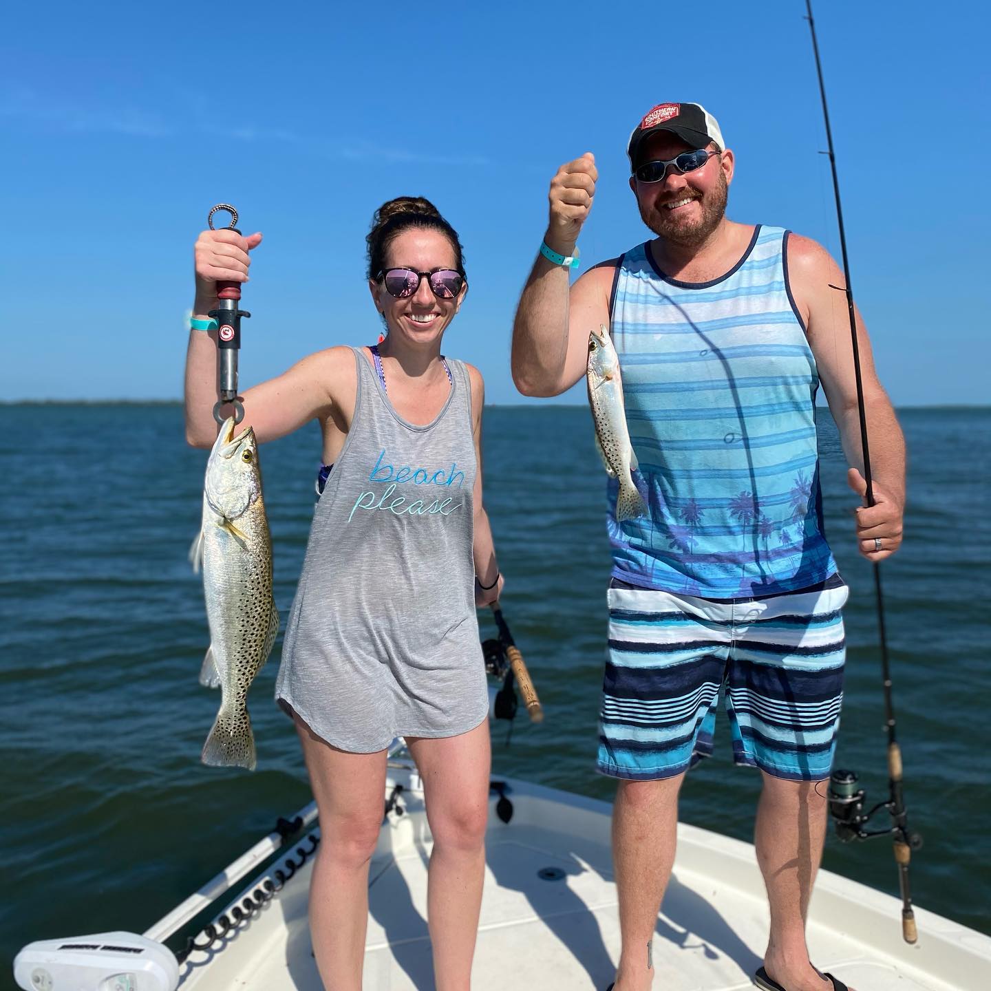 Two spotted weakfish caught in Clearwater