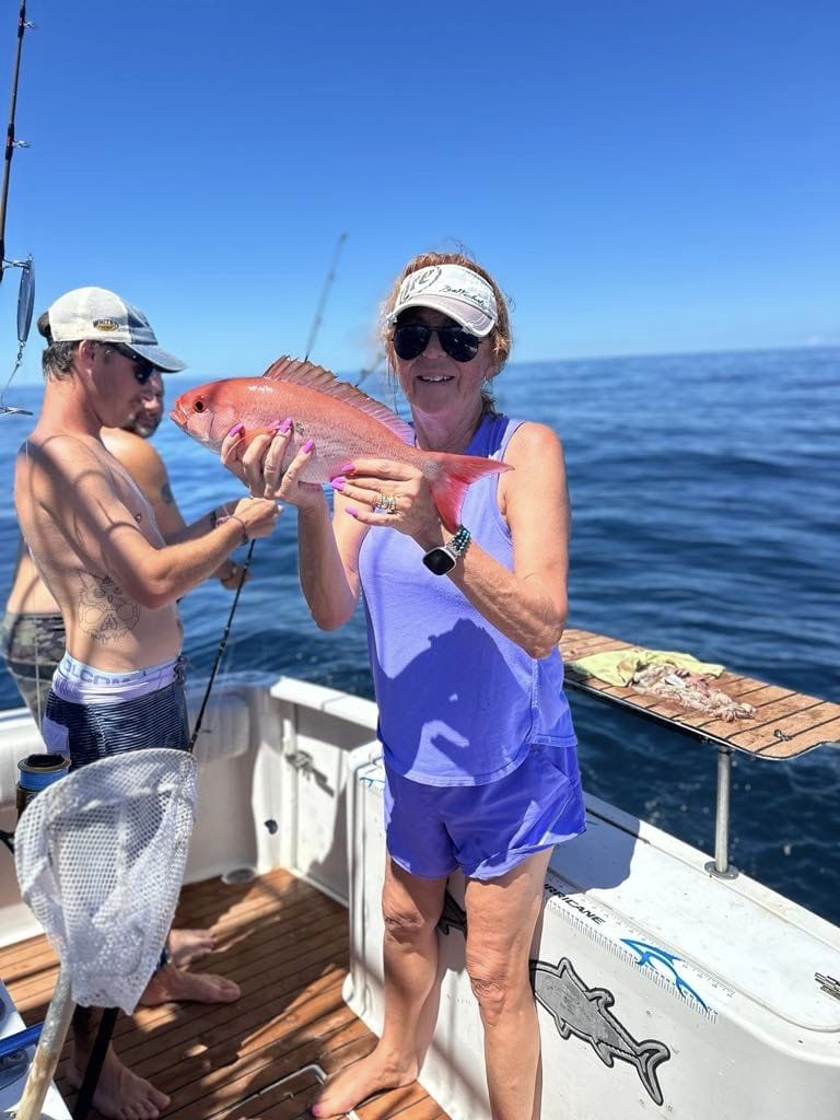 Two people fishing in North Carolina