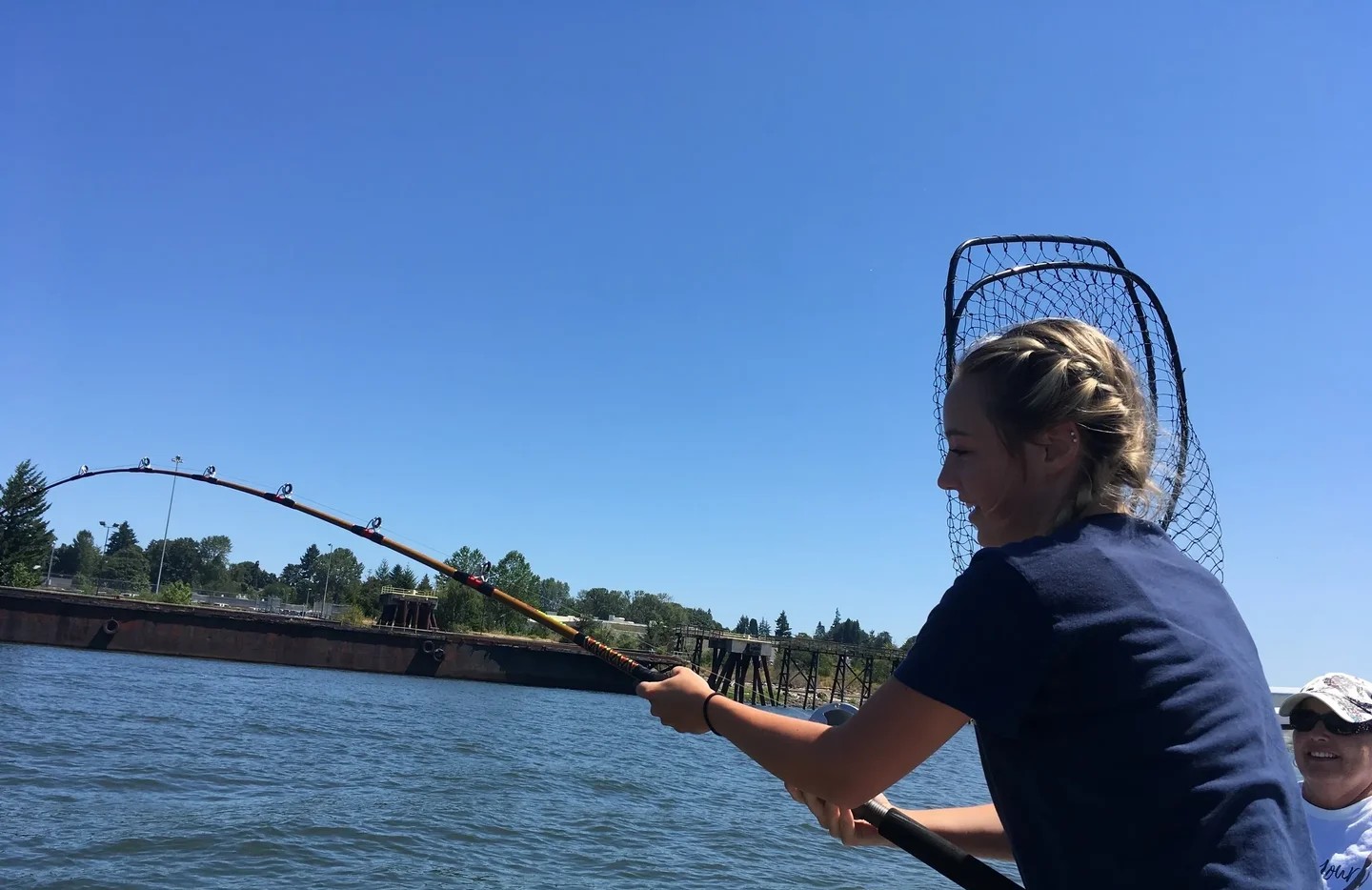 Two people fishing in OR