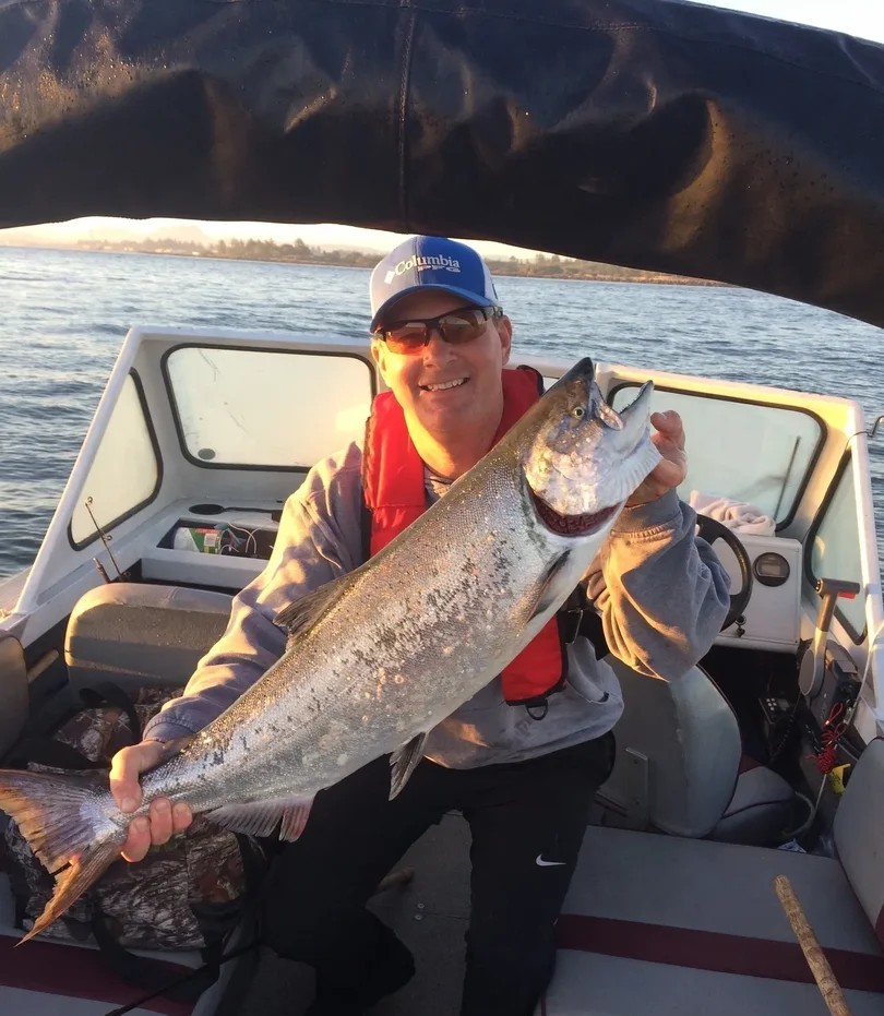 Angler fishing in Portland