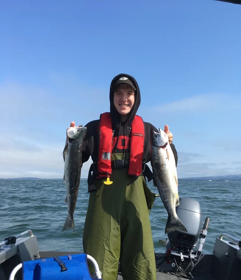 Angler fishing in Portland
