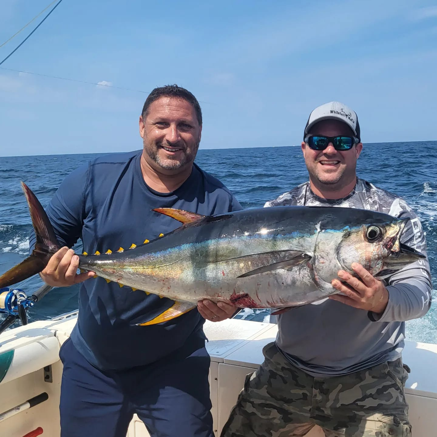Blackfin tuna, a 27-inch fish, caught while fishing in NJ