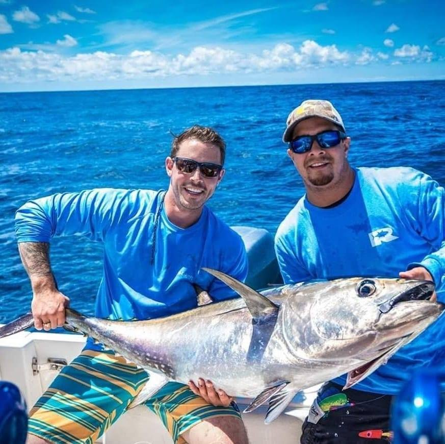 Yellowfin tuna, 34-inch fish caught while fishing in NJ