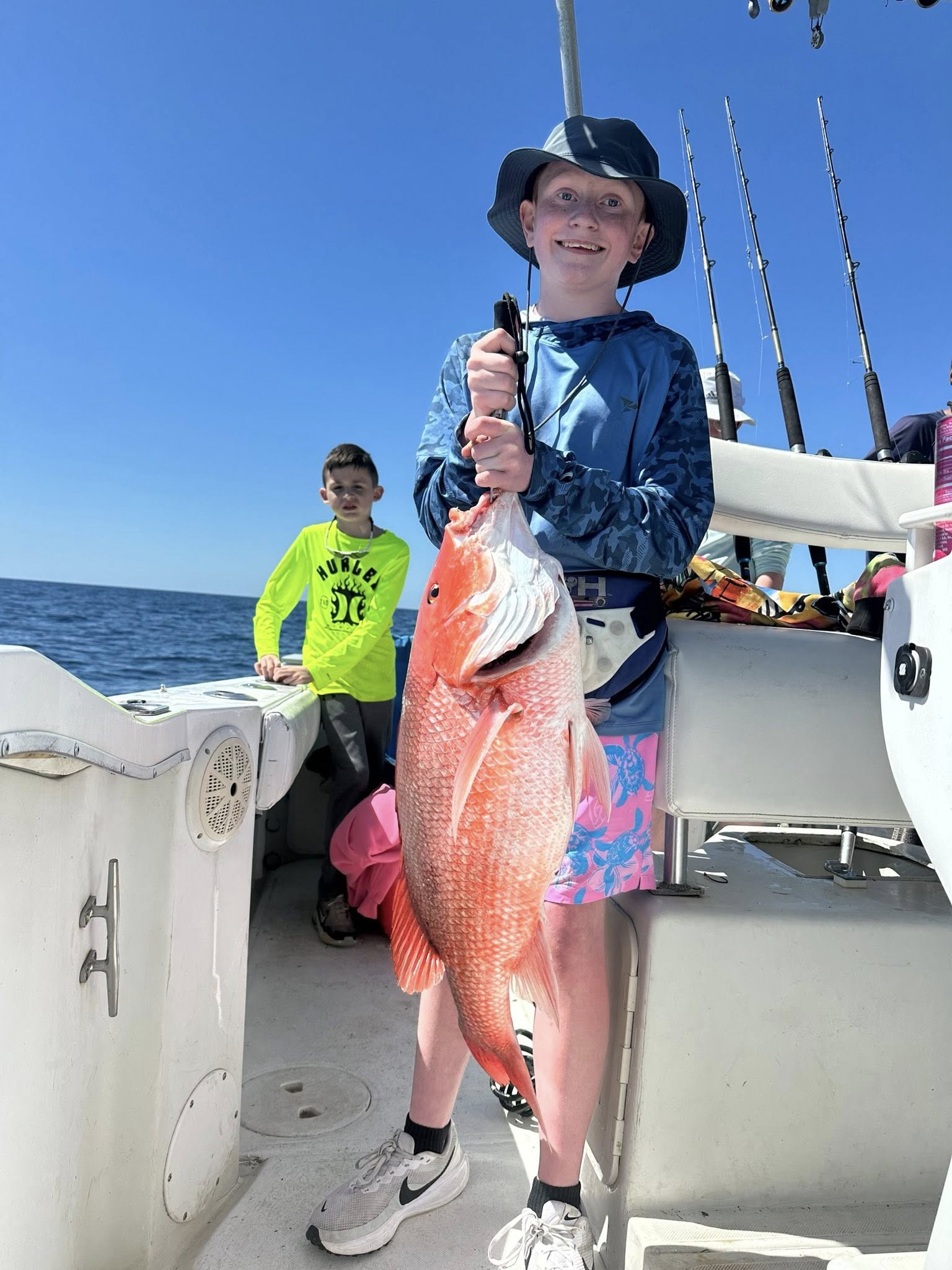 Red snapper caught while fishing in Pensacola FL