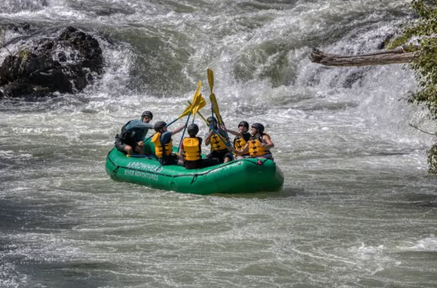 Three people enjoying water sports in Oregon