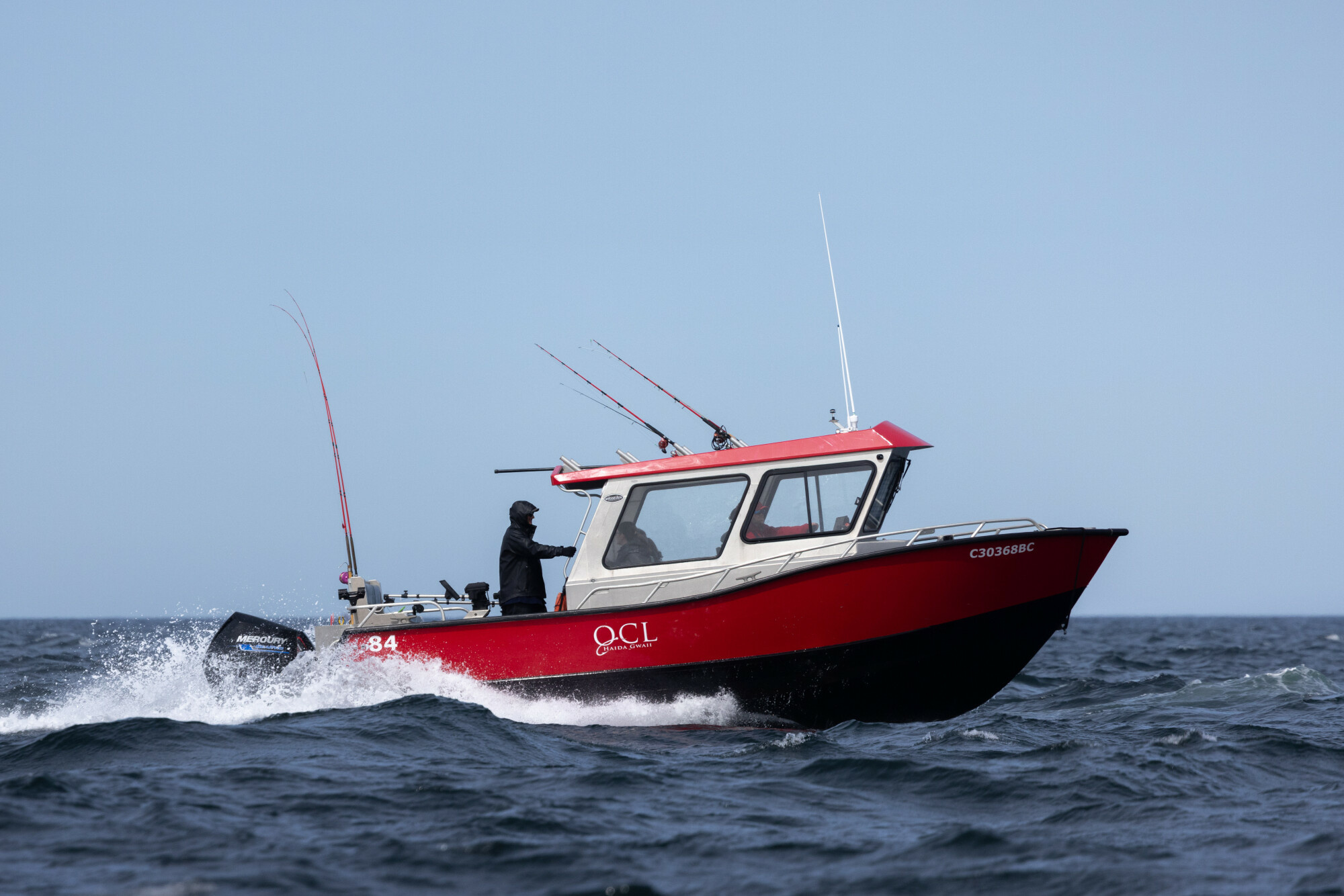 Person fishing in BC