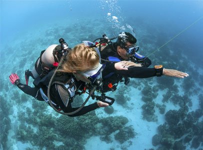 Advanced Open Water Diver certification course - deep diving and underwater navigation training