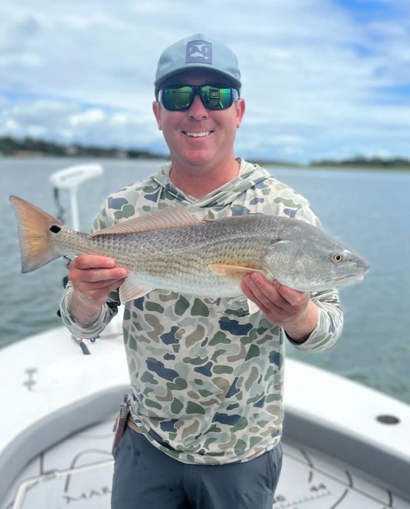 One 20-inch redfish caught in NC