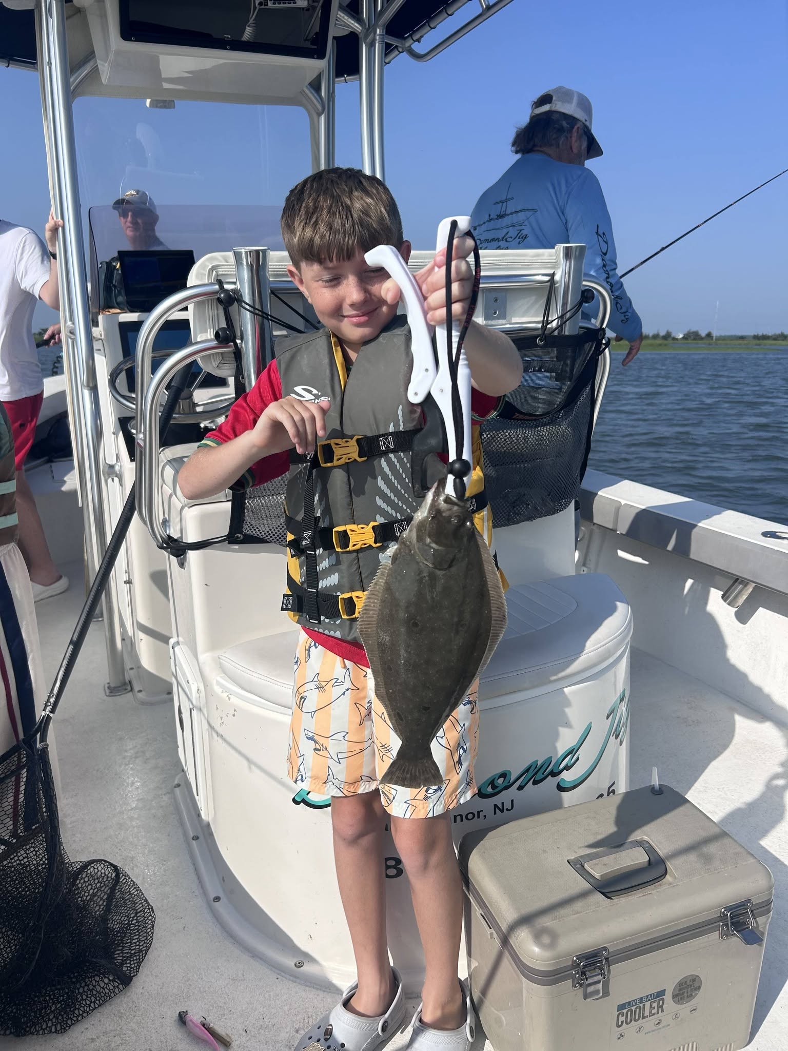 Summer flounder caught during fishing trip in Avalon NJ