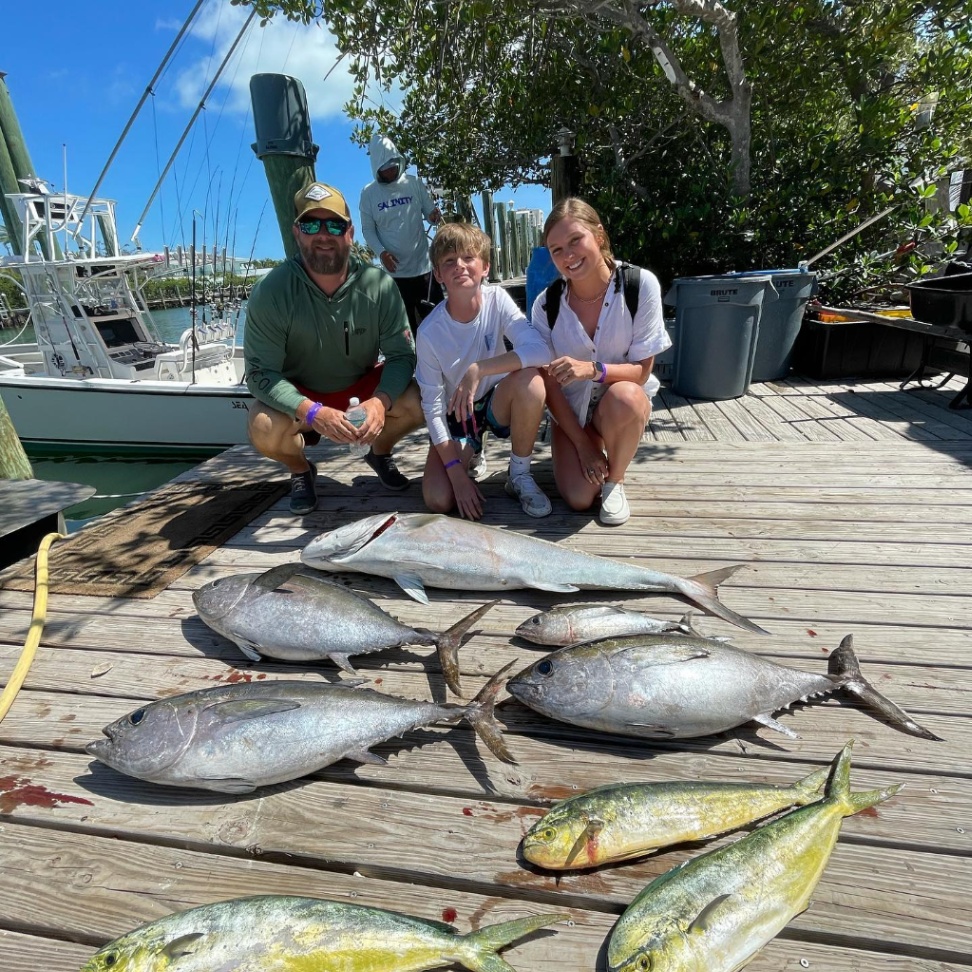 6 Yellowfin and Blackfin Tuna caught in Marathon, Florida