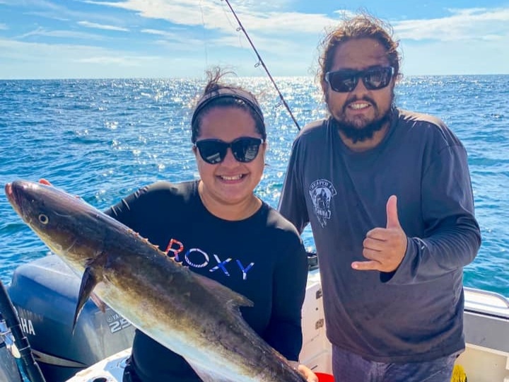 Two people fishing in Florida
