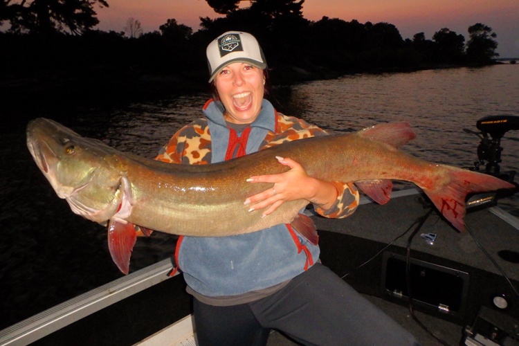 A person fishing in Minnesota