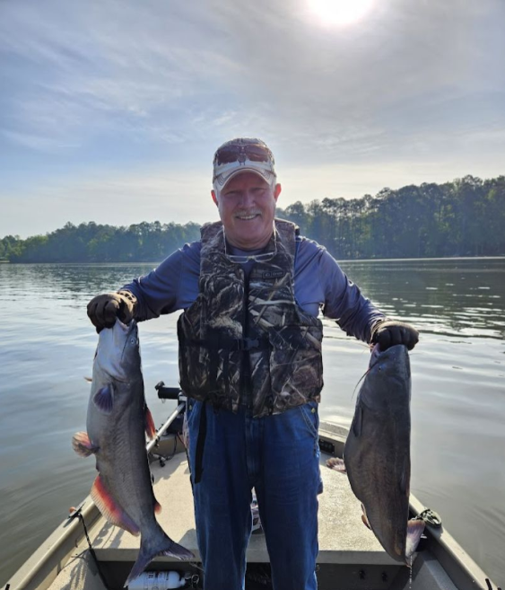 Two red grouper, fishing in GA