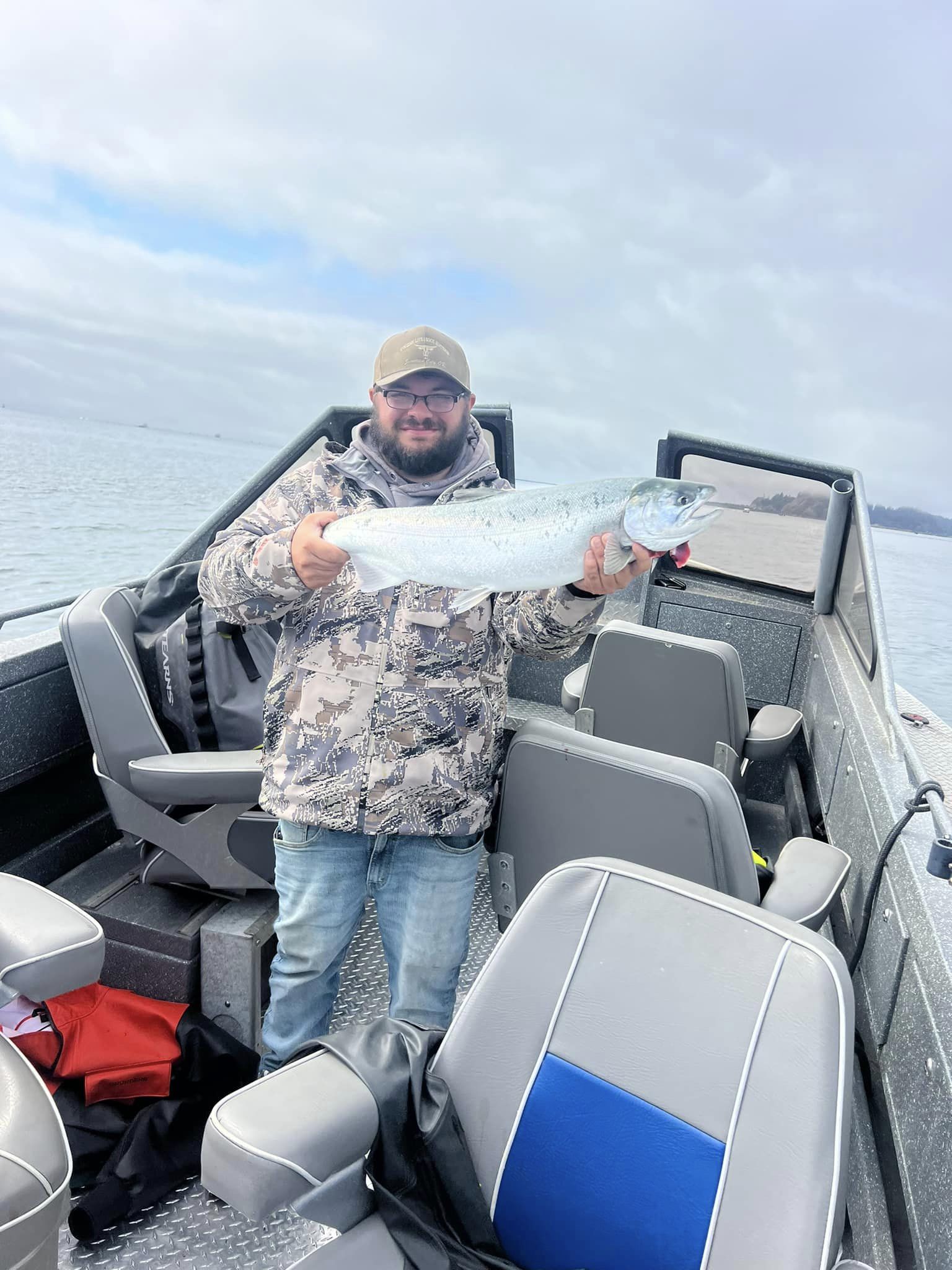 Angler with a catch in Hammond