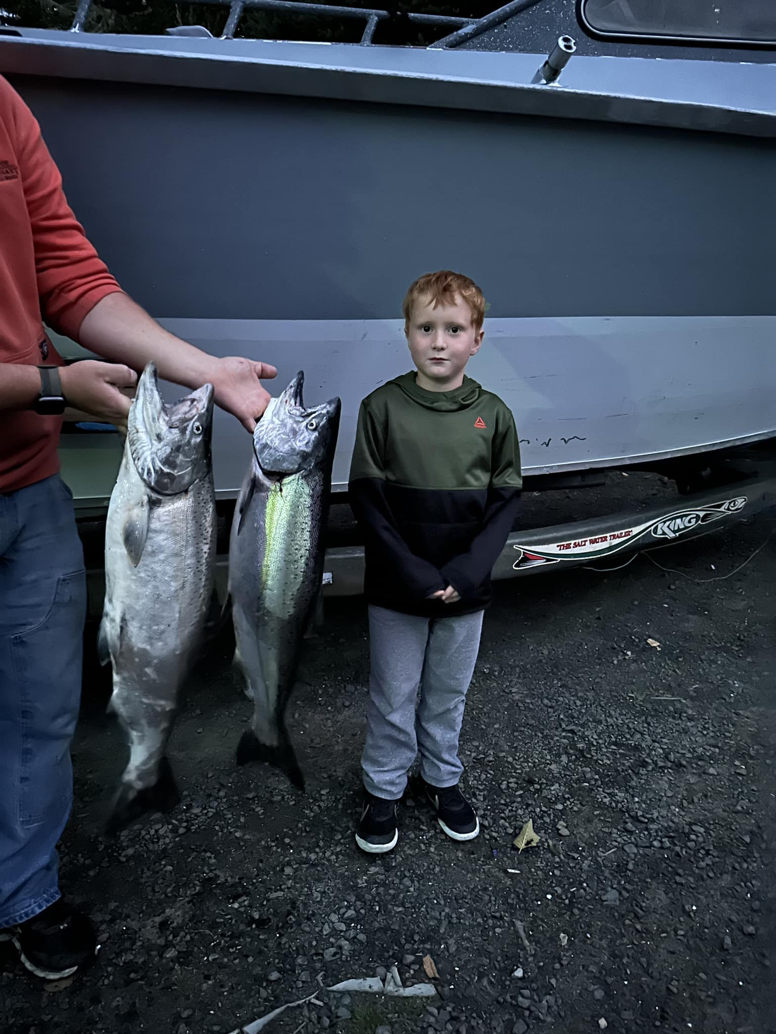 2 big fish caught by person in Hammond