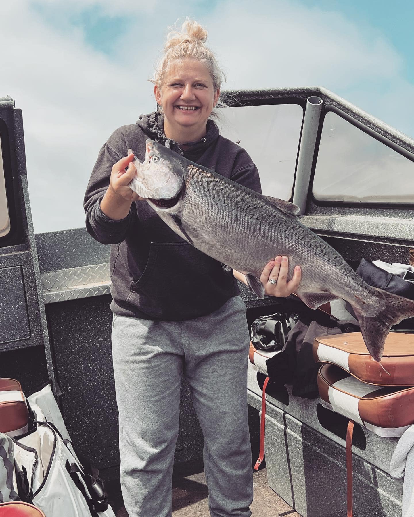 Chinook Salmon caught while fishing in Hammond