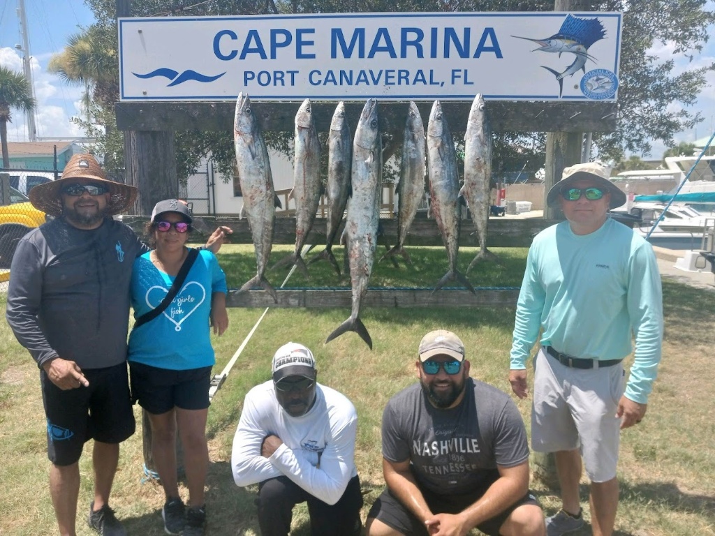 5 bluefish caught while fishing in FL