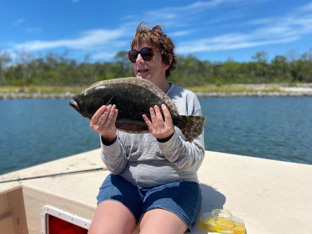 Summer Flounder caught in Beaufort