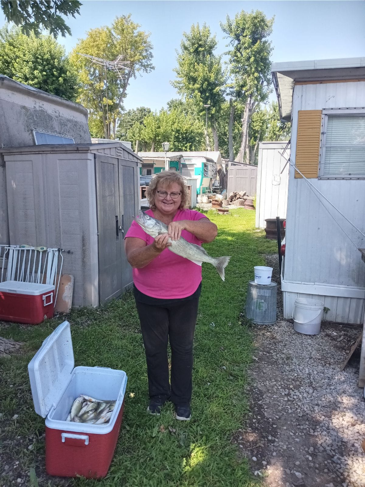 One small fish caught while fishing in OH