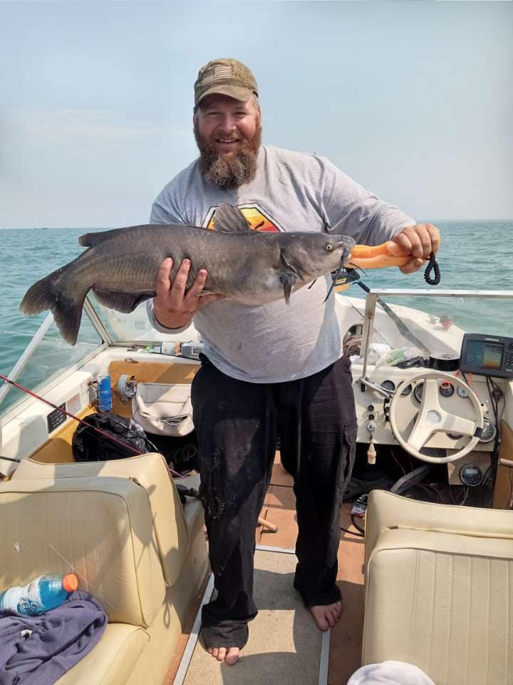Catch of the day: Blue Catfish, 24 inches, fishing at Lakeside Marblehead