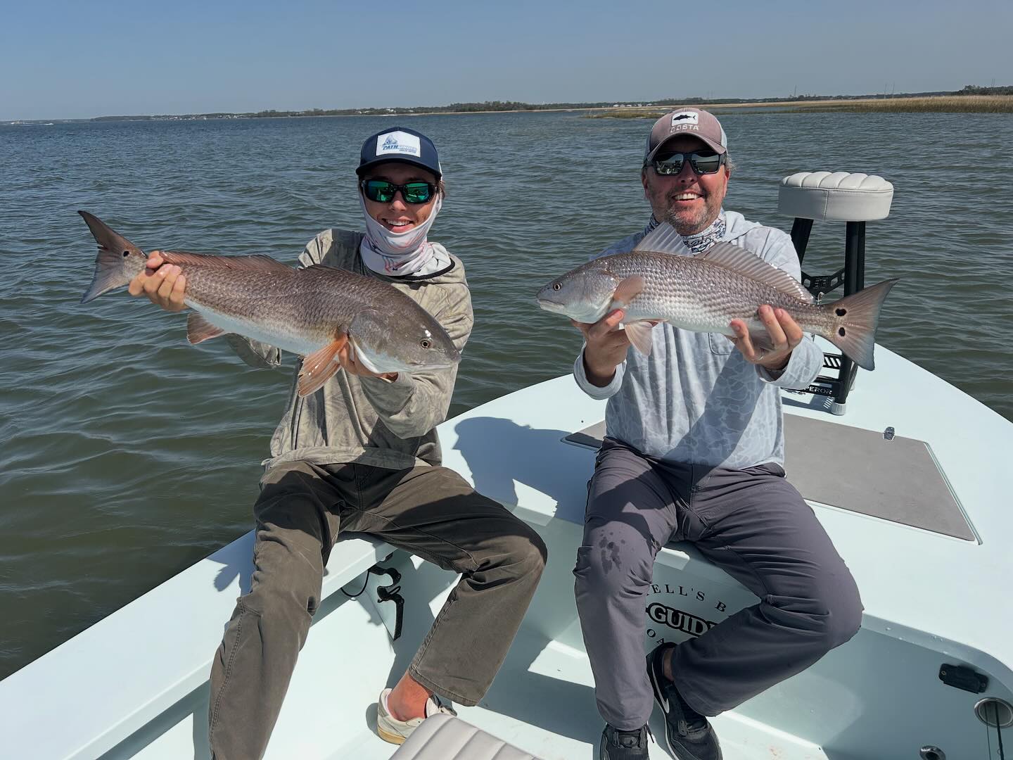 Redfish and Southern Kingcroaker caught while fishing in Mount Pleasant