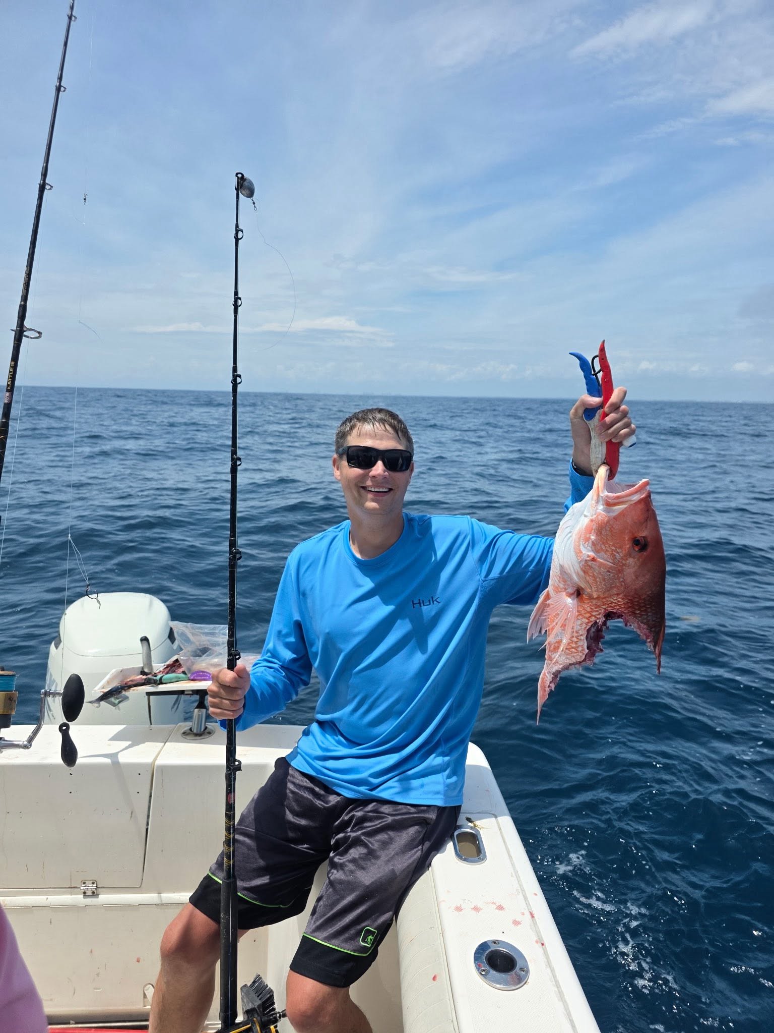 Red snapper caught while fishing in Niceville FL waters