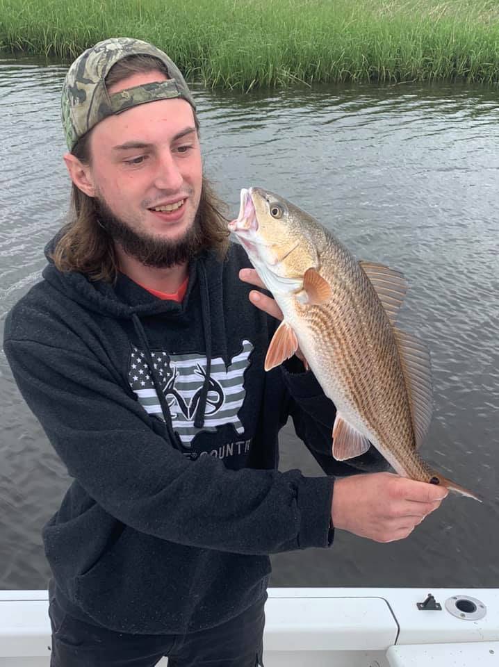 Single fisherman at Carolina Beach