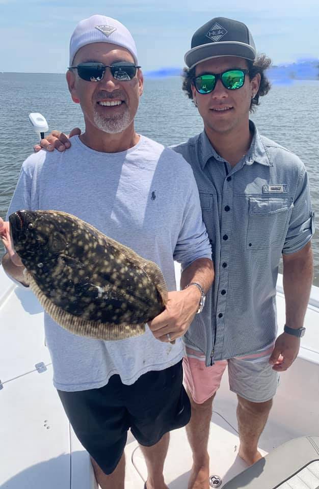 Summer flounder fish caught at Carolina Beach