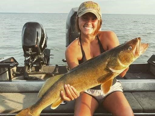 Angler fishing in Green Bay