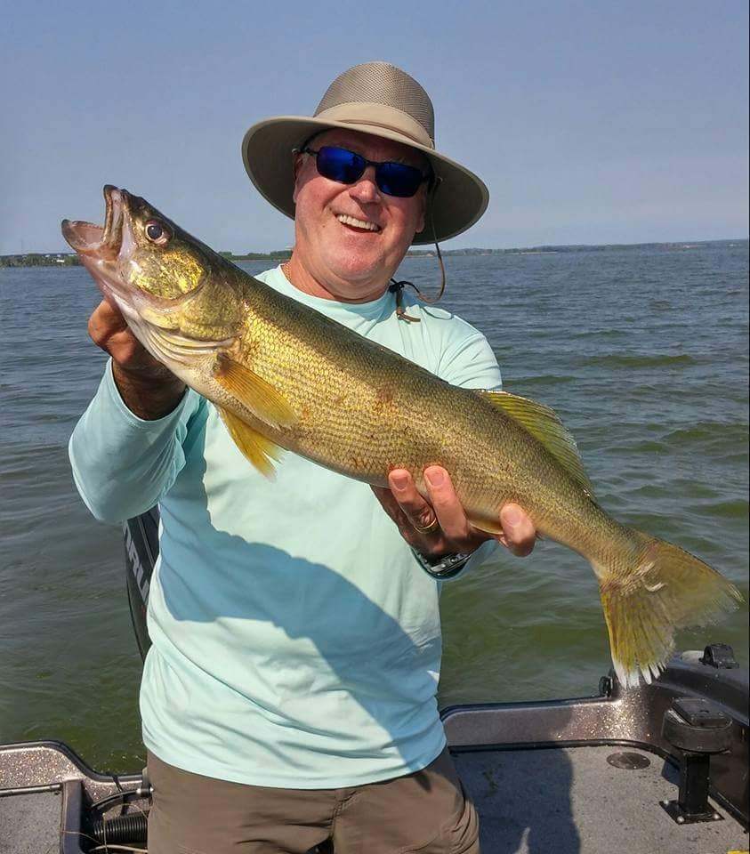 Lone angler fishing in Green Bay