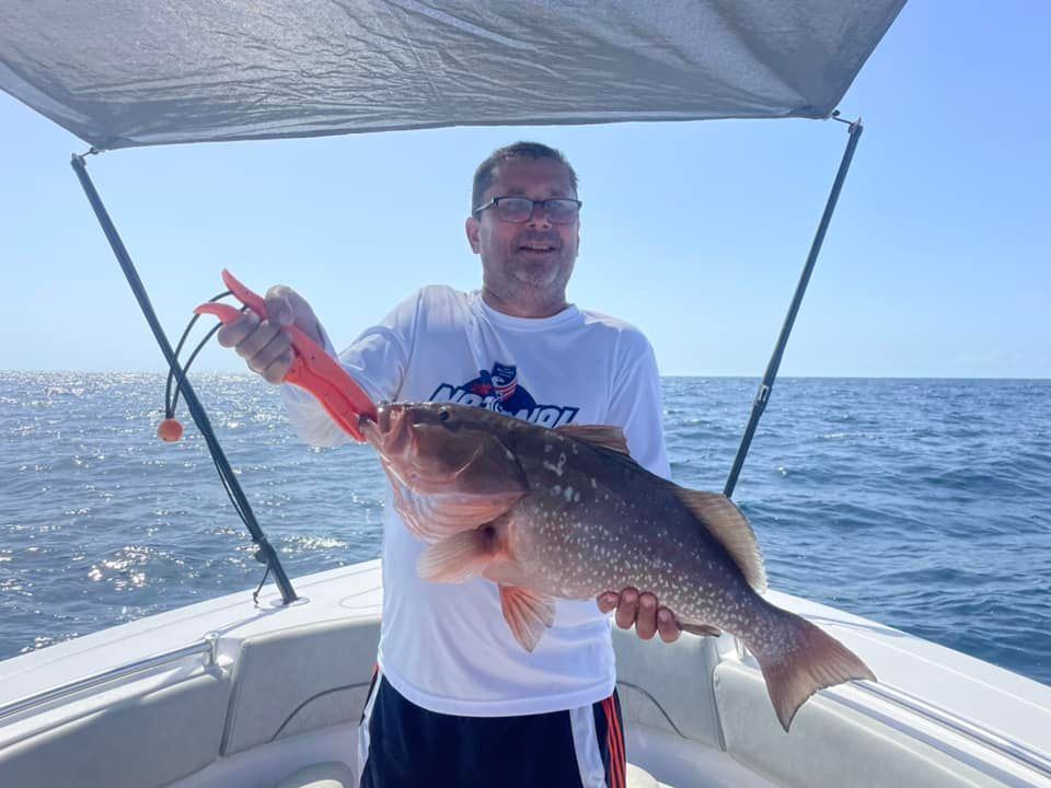 Red Grouper fish caught in FL
