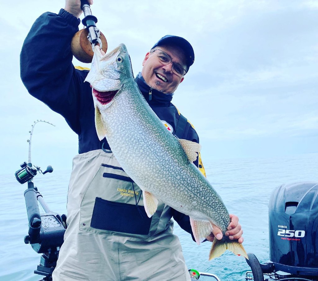 A large rainbow trout caught in PA