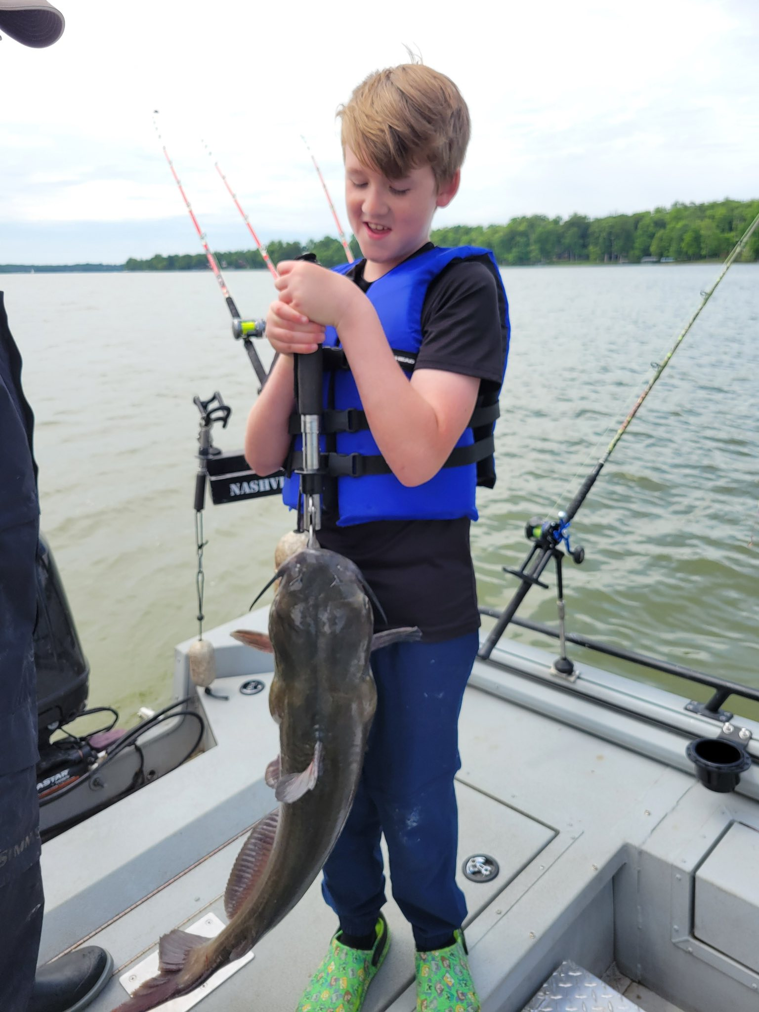 Image of a person fishing in Old Hickory
