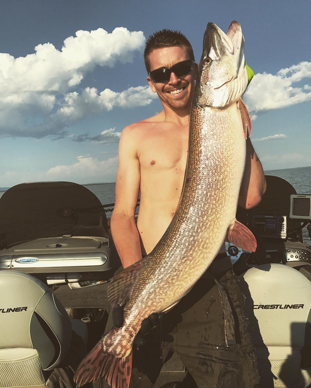 A lone angler fishing in Nipigon