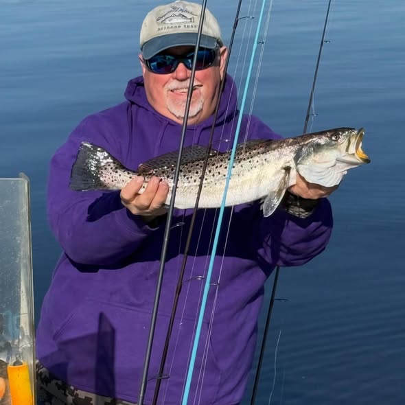Speckled trout catch from fishing trip in Greenville NC waters