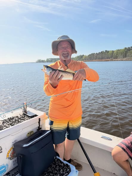 Speckled trout catch from fishing trip in Greenville NC waters