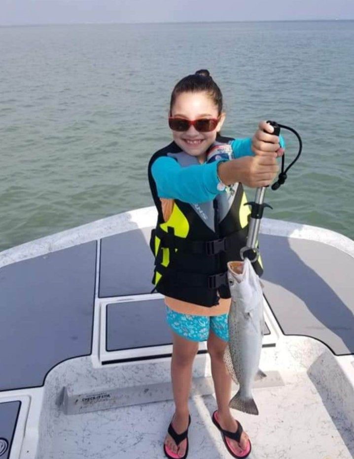 A lone angler fishing at South Padre Island