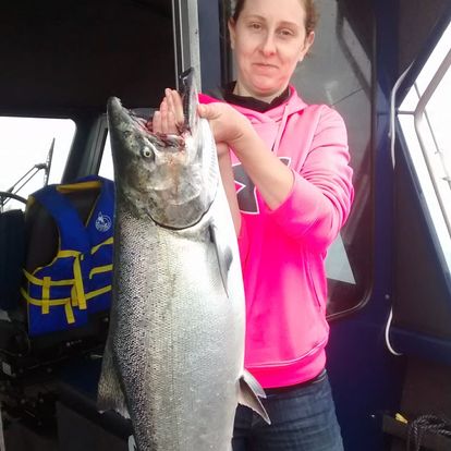 Rainbow trout, 21 inches, caught in BC