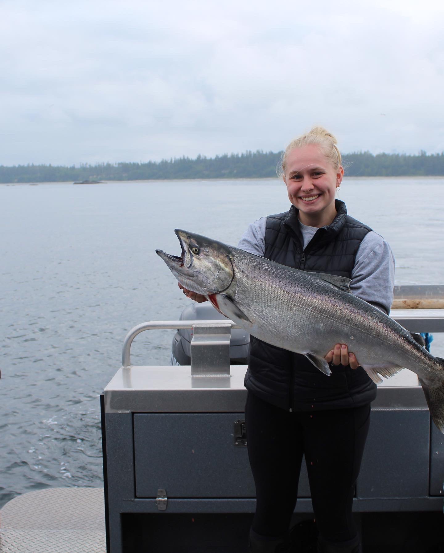 Coho Salmon, 25-inch fish caught while fishing in BC